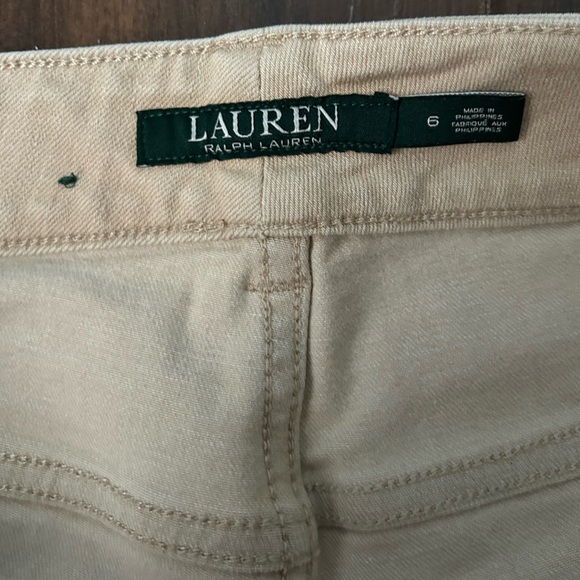 Lauren Ralph Lauren Rare Premier Skinny Ankle Cream Jeans size 6 - Picture 3 of 10